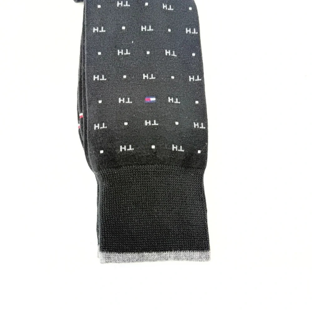 Tommy Hilfiger Mens Dress Socks 5 Pair Pack Black Comfort Blend Size 7-12